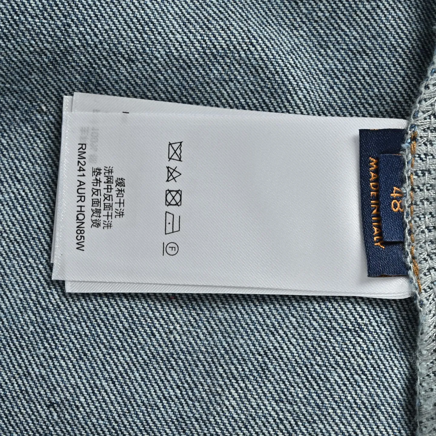 Louis Vuitton/Louis Vuitton pocket logo embroidered short-sleeved denim shirt